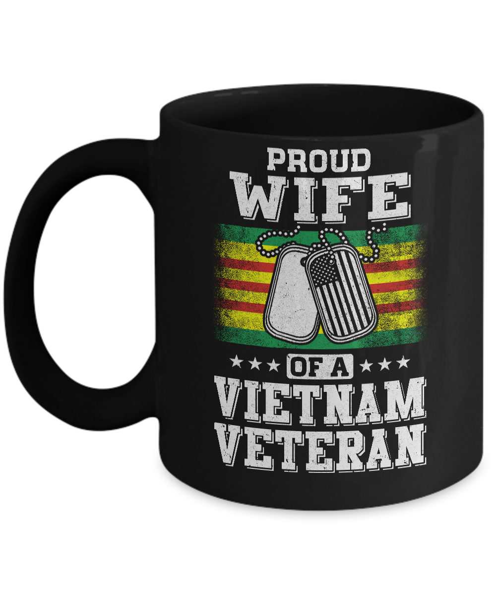 Proud Wife Of A VietNam Veteran Husband Mug