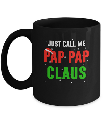 Santa Pap Pap Claus Matching Family Christmas Pajamas Mug-Coffee Mug-11oz Mug-Black