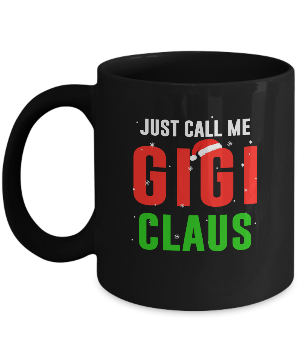 Santa Gigi Claus Matching Family Christmas Pajamas Mug-Coffee Mug-11oz Mug-Black