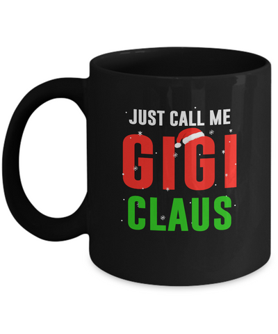 Santa Gigi Claus Matching Family Christmas Pajamas Mug-Coffee Mug-11oz Mug-Black