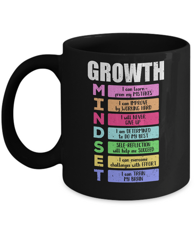 Growth Mindset Mug-Coffee Mug-11oz Mug-Black