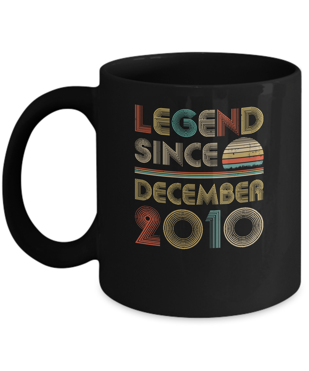 Legend Since December 2010 Vintage 12th Birthday Gifts Mug