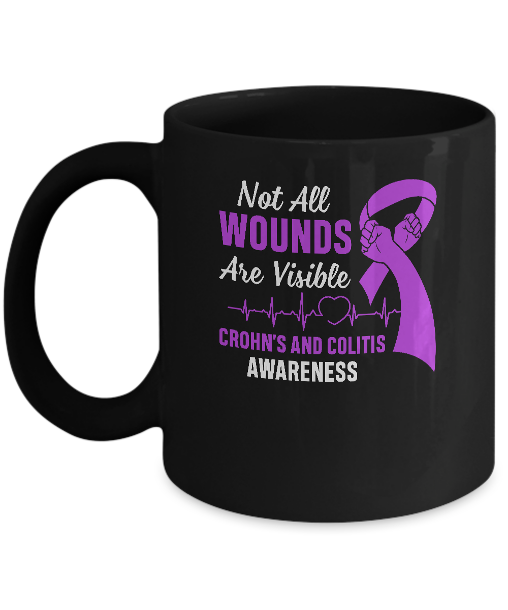 Crohn's And Colitis Awareness Not All Wounds Are Visible Mug