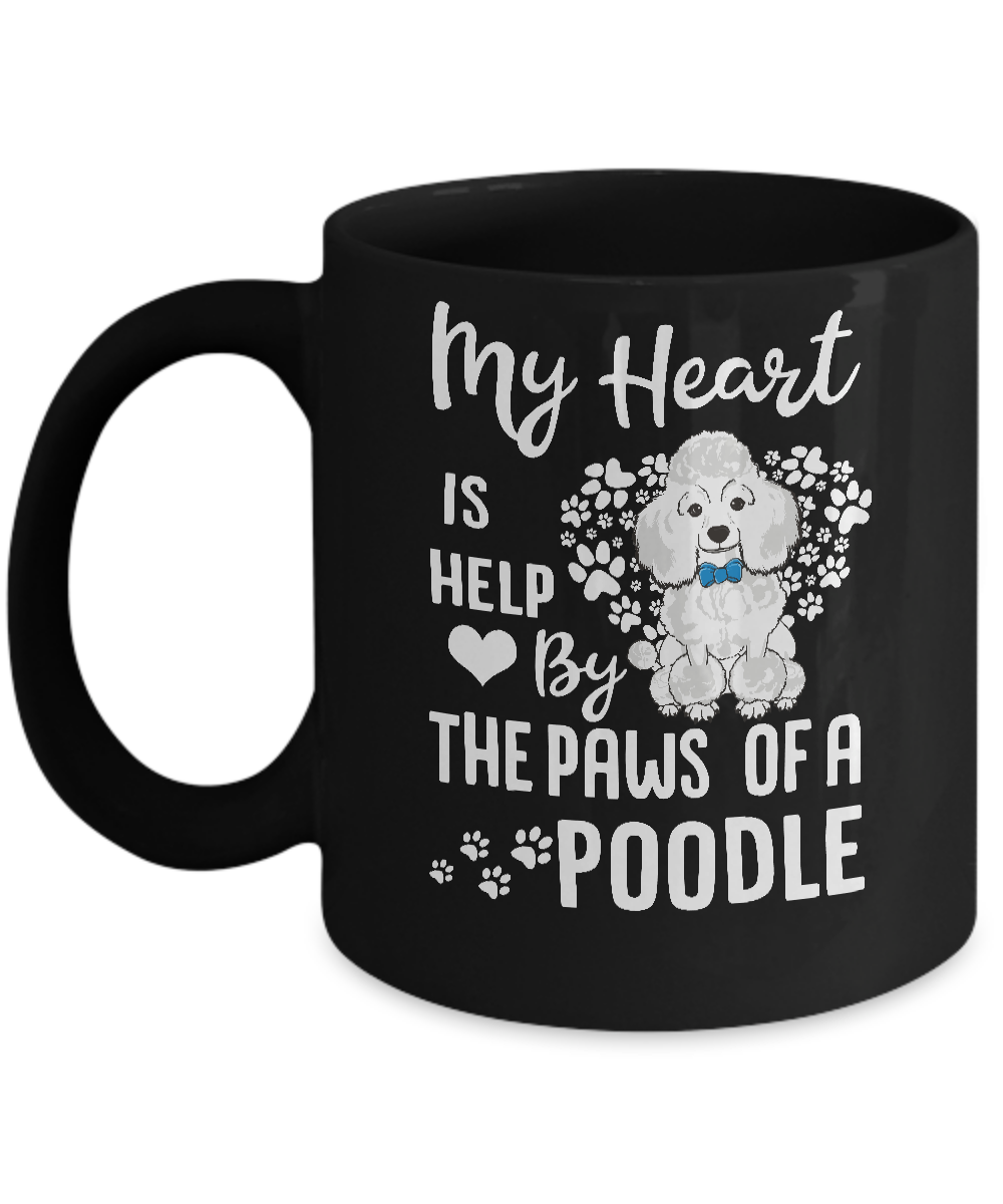 My Heart Is Held By The Paws Of A Poodle Lover Mug