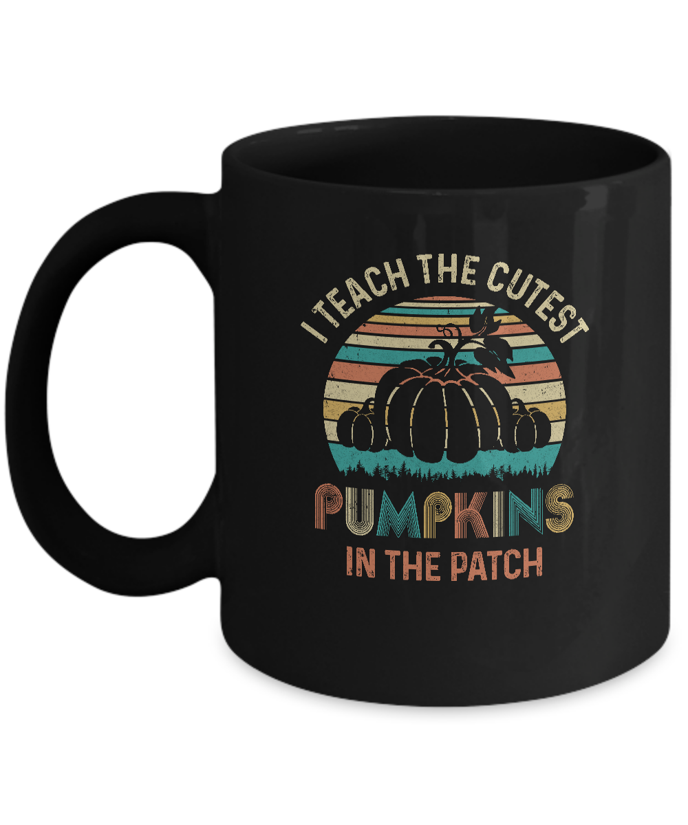 I Teach The Cutest Pumpkins In The Patch Halloween Costumes Mug-Coffee Mug-11oz Mug-Black