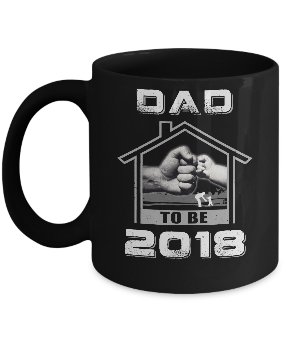 Dad To Be 2018 New Baby Mug-Coffee Mug-11oz Mug-Black