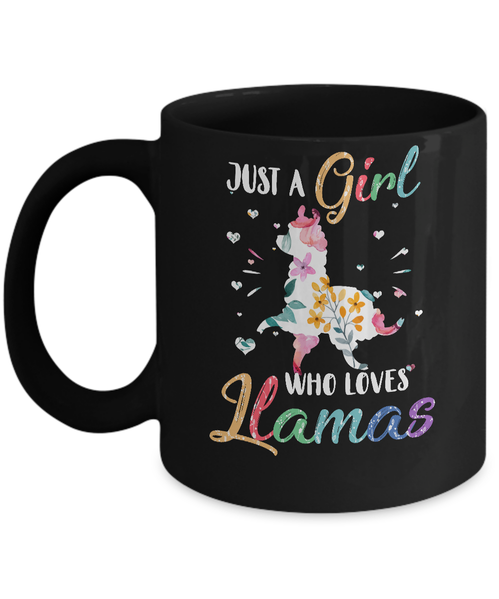 Just A Girl Who Loves Llamas Cute Llama Lover Mug