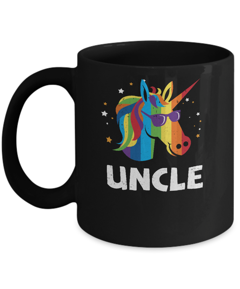 LGBT Pride Lesbian Gay Proud Uncle Unicorn Mug