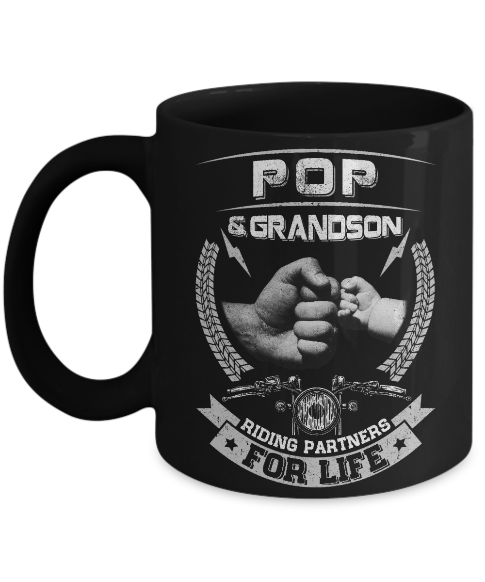 Motocross Pop And Grandson Riding Partners For Life Mug