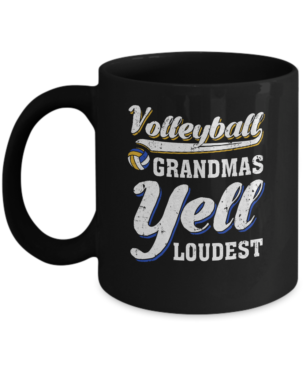 Volleyball Grandmas Yell Loudest Mug
