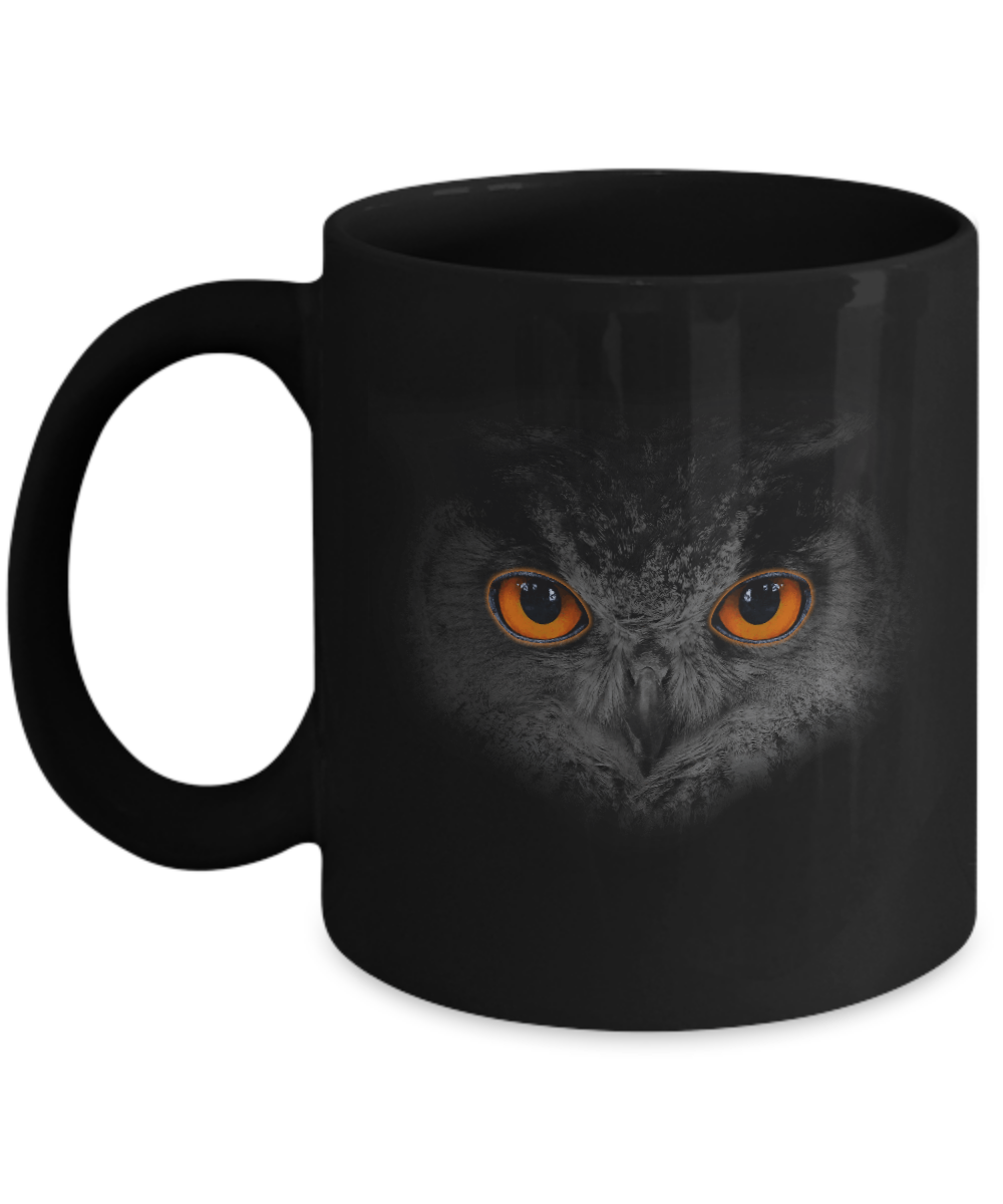 Cool Owl Happy Halloween Mug-Coffee Mug-11oz Mug-Black