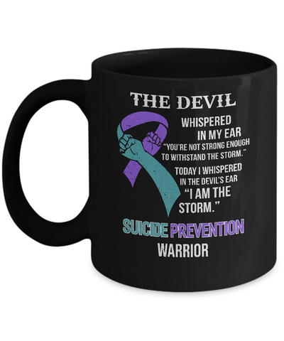 I Am The Storm Support Suicide Prevention Awareness Mug-Coffee Mug-11oz Mug-Black