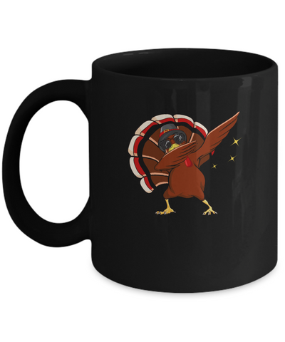Dabbing Turkey Funny Thanksgiving Mug-Coffee Mug-11oz Mug-Black