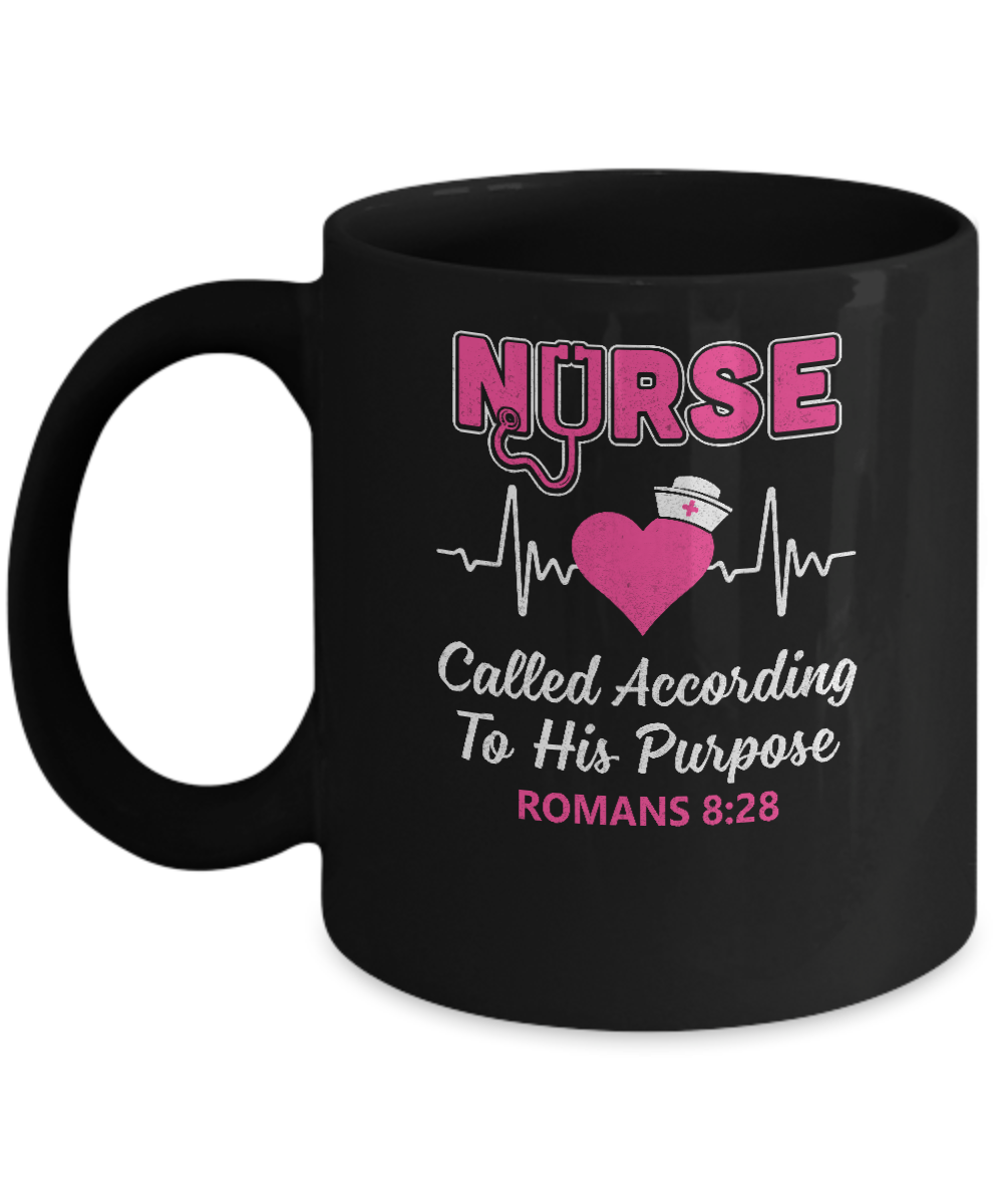 Nursing Nurse Called According To His Purpose Mug-Coffee Mug-11oz Mug-Black