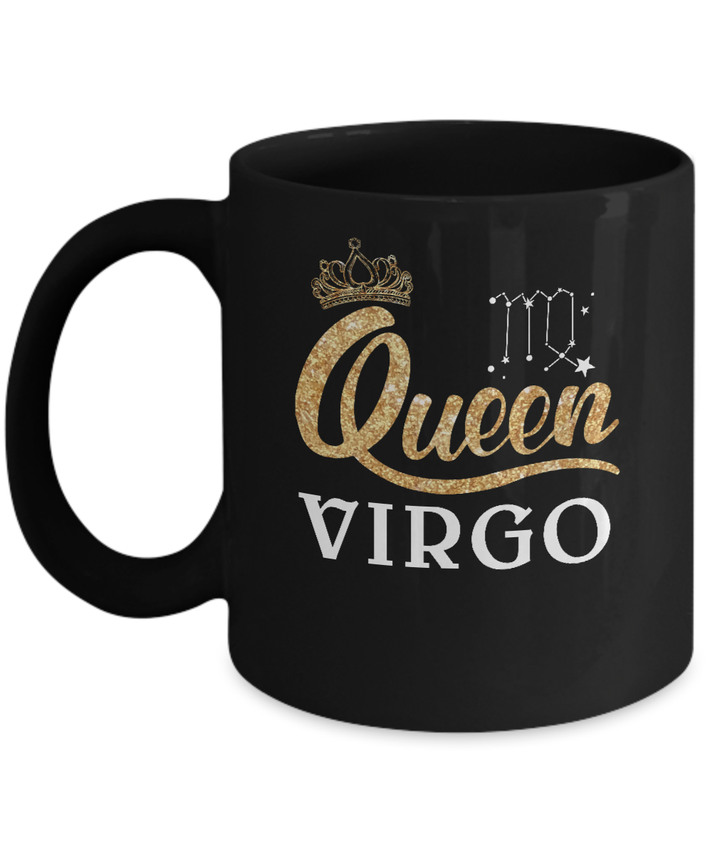 Queen Virgo Zodiac August September Birthday Gift Mug