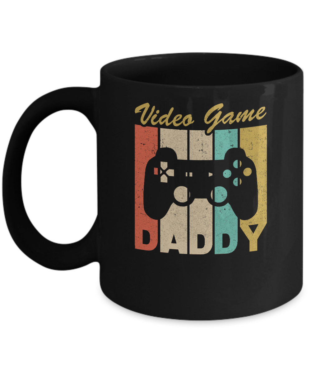 Retro Vintage Daddy Video Games Gaming Dad Fathers Day Gift Mug