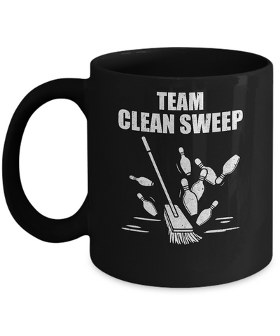 Funny Clean Sweep Bowling Mug-Coffee Mug-11oz Mug-Black