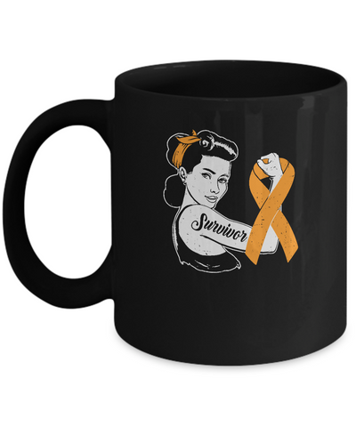 We Can Cure It Multiple Sclerosis Orange Awareness Survivor Mug-Coffee Mug-11oz Mug-Black