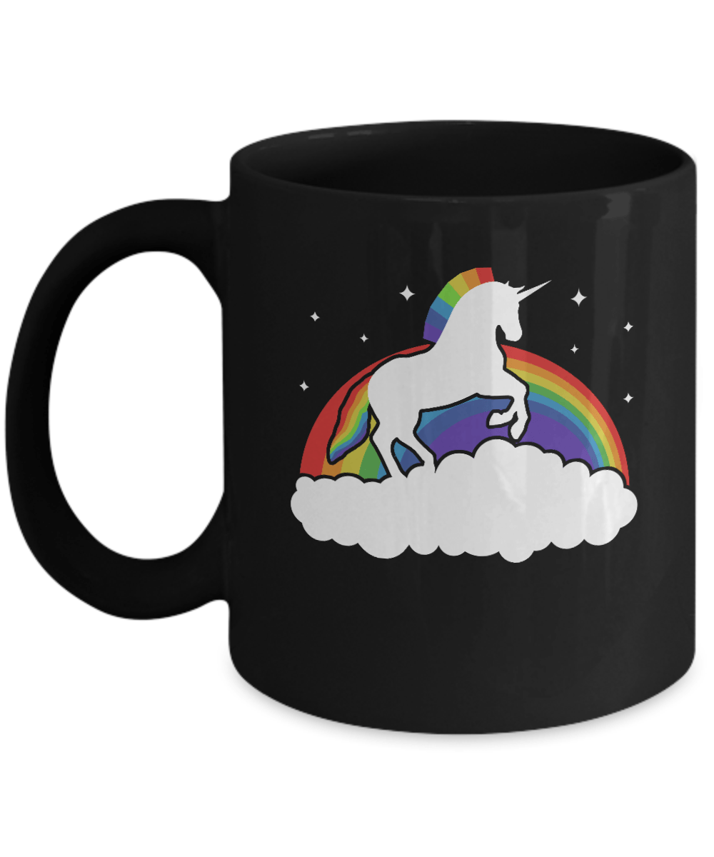 Totally Straight Unicorn Rainbow Gay Pride Mug