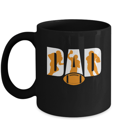 Football Dad Father's Day Mug-Coffee Mug-11oz Mug-Black