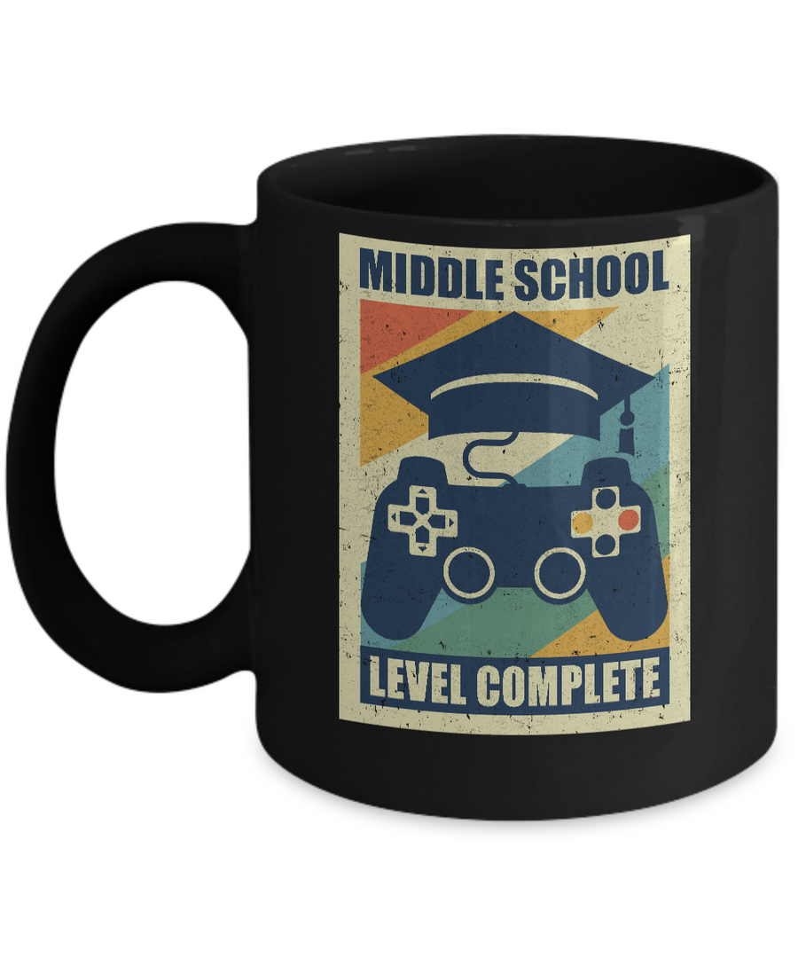 Middle School Graduation Video Game Gamer Gifts Mug-Coffee Mug-11oz Mug-Black