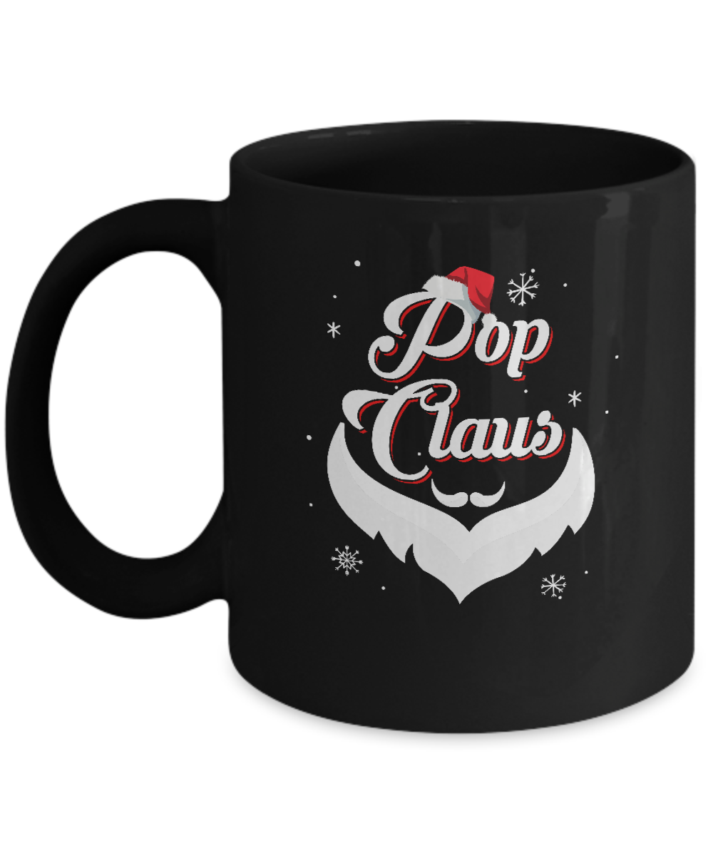 Santa Beard Matching Christmas Pajamas Pop Claus Mug-Coffee Mug-11oz Mug-Black