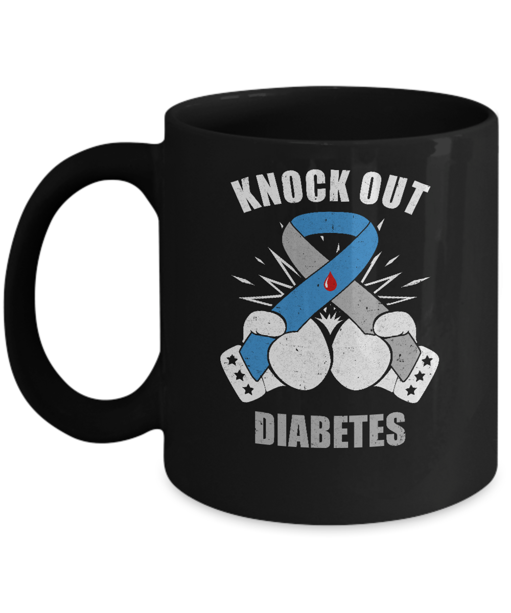 Boxing Knock Out Diabetes Awareness Support Mug