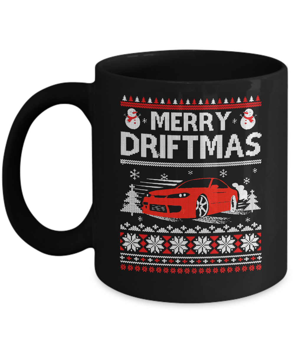 Merry Drifting Car Enthusiasts Sweater Mug