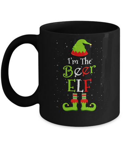 I'm The Beer Elf Family Matching Funny Christmas Group Gift Mug-Coffee Mug-11oz Mug-Black