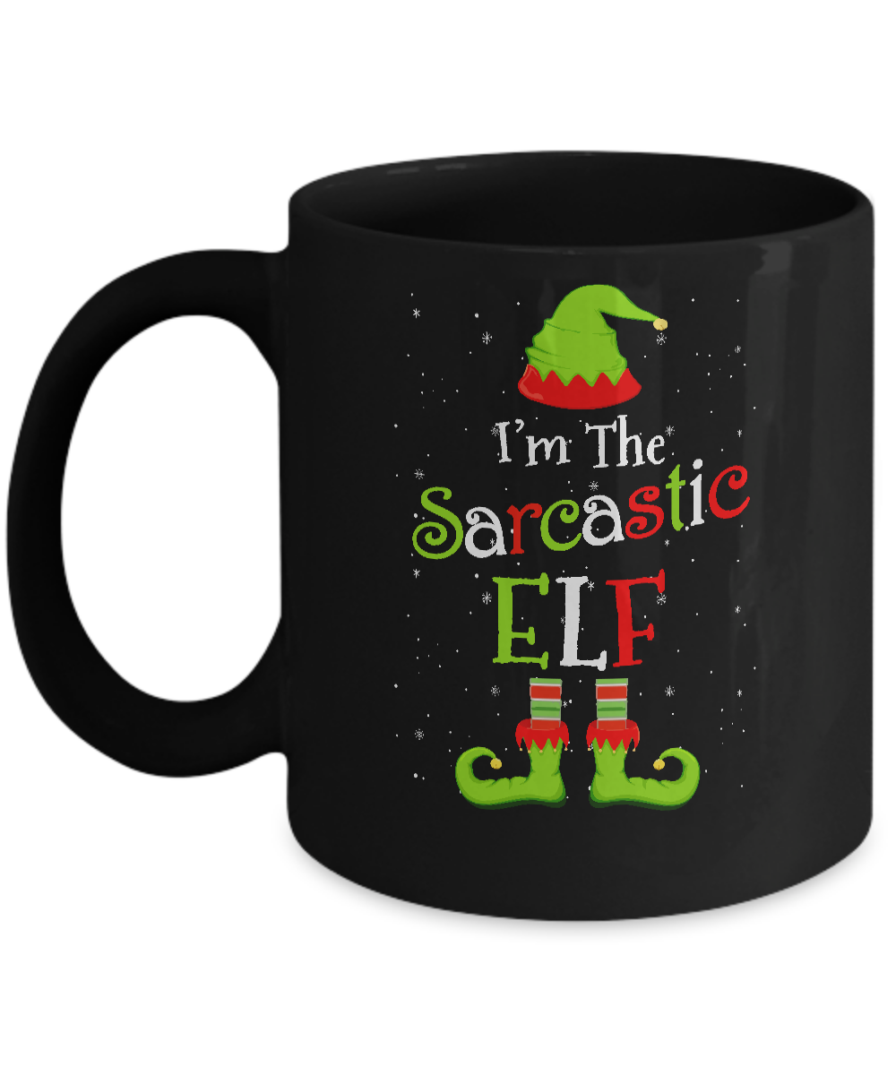 I'm The Sarcastic Elf Family Matching Funny Christmas Group Gift Mug