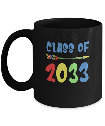 Class Of 2033 Grow With Me Pre-K First Day Of School Mug-Coffee Mug-11oz Mug-Black