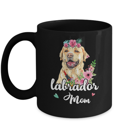 Labrador Mom Funny Dog Mom Gift Idea Mug-Coffee Mug-11oz Mug-Black