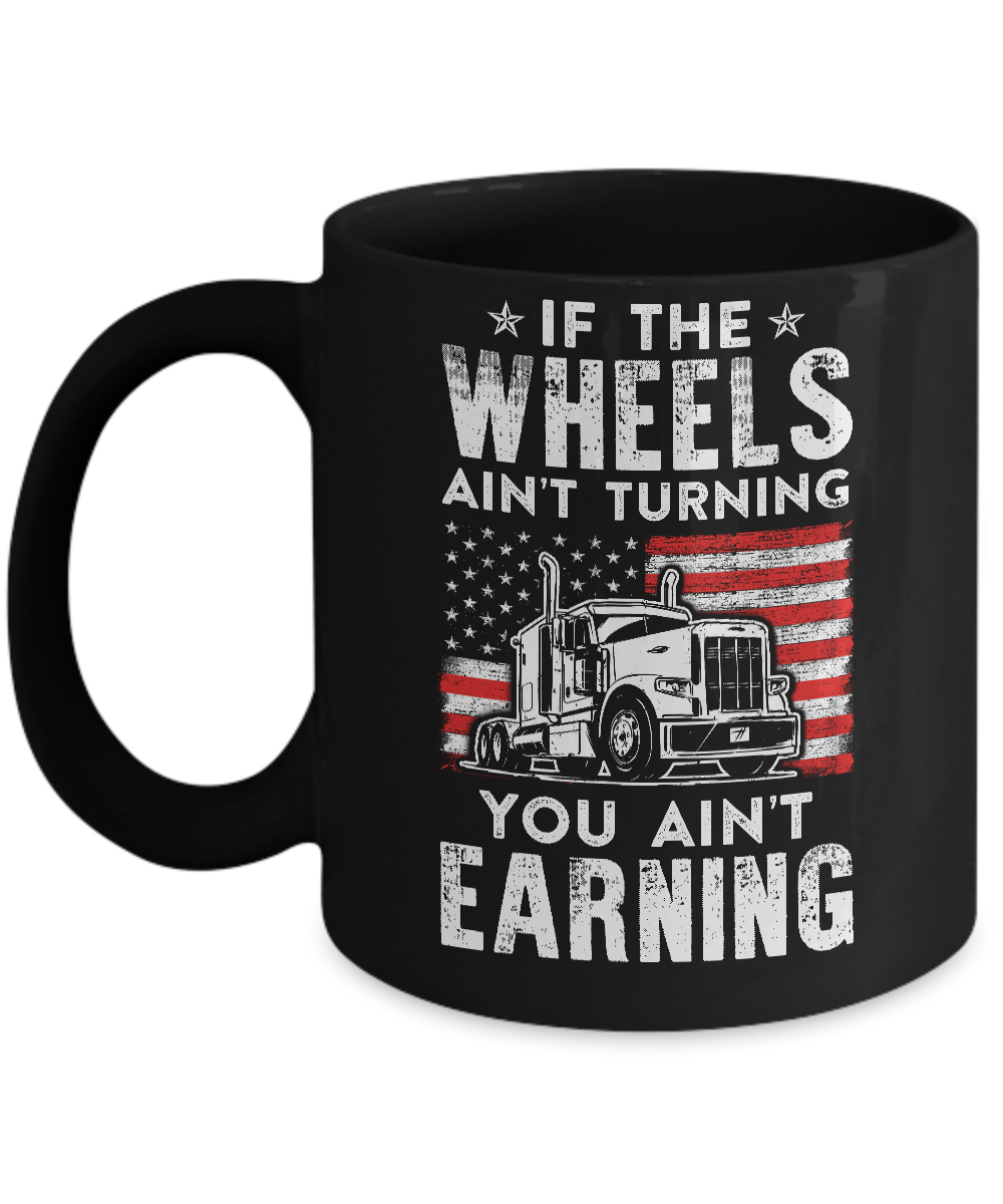 Funny Truck Driver Transporter USA Trucker Gift Mug-Coffee Mug-11oz Mug-Black