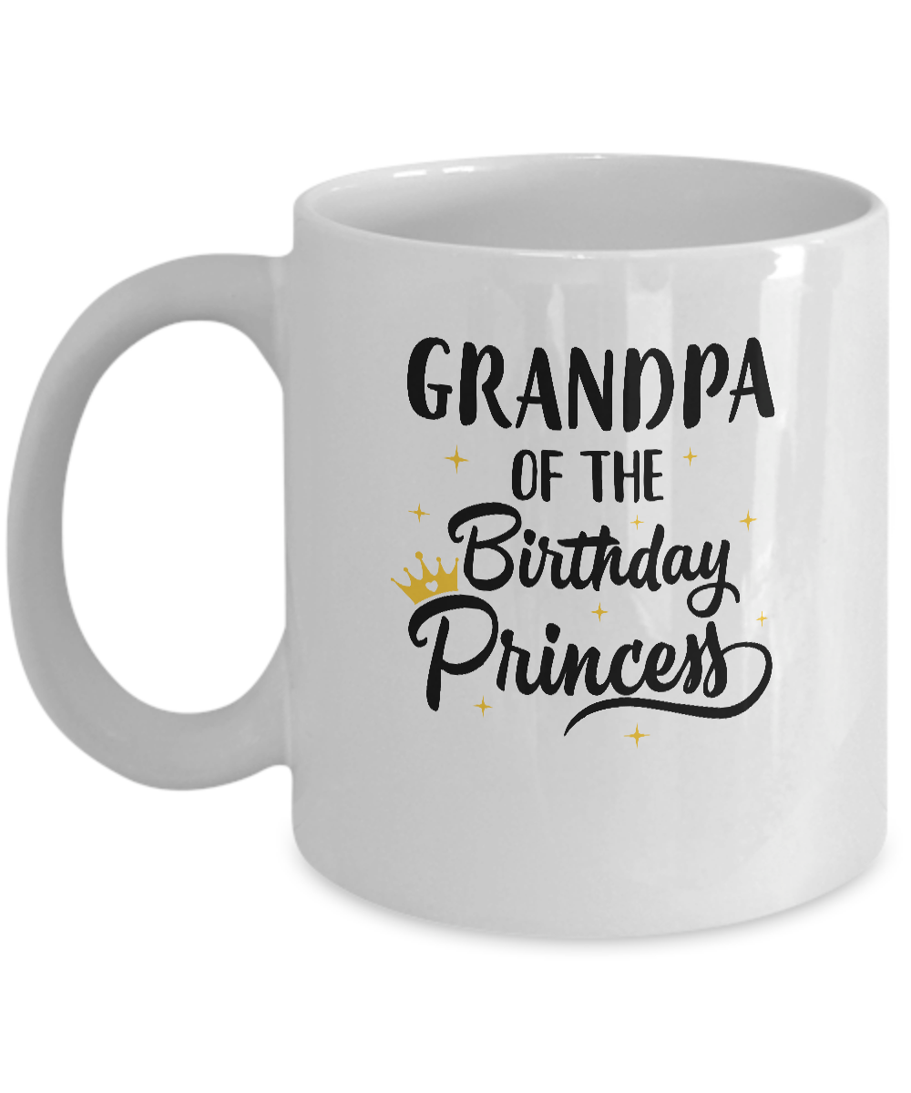 Grandpa Of The Birthday Princess Matching Family Party Mug