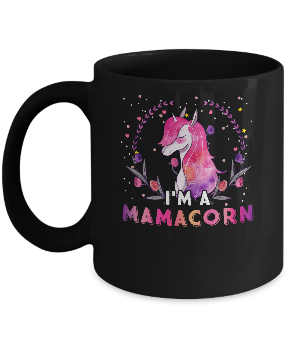 Cute Mamacorn Rainbow Unicorn Mother's Day Mug