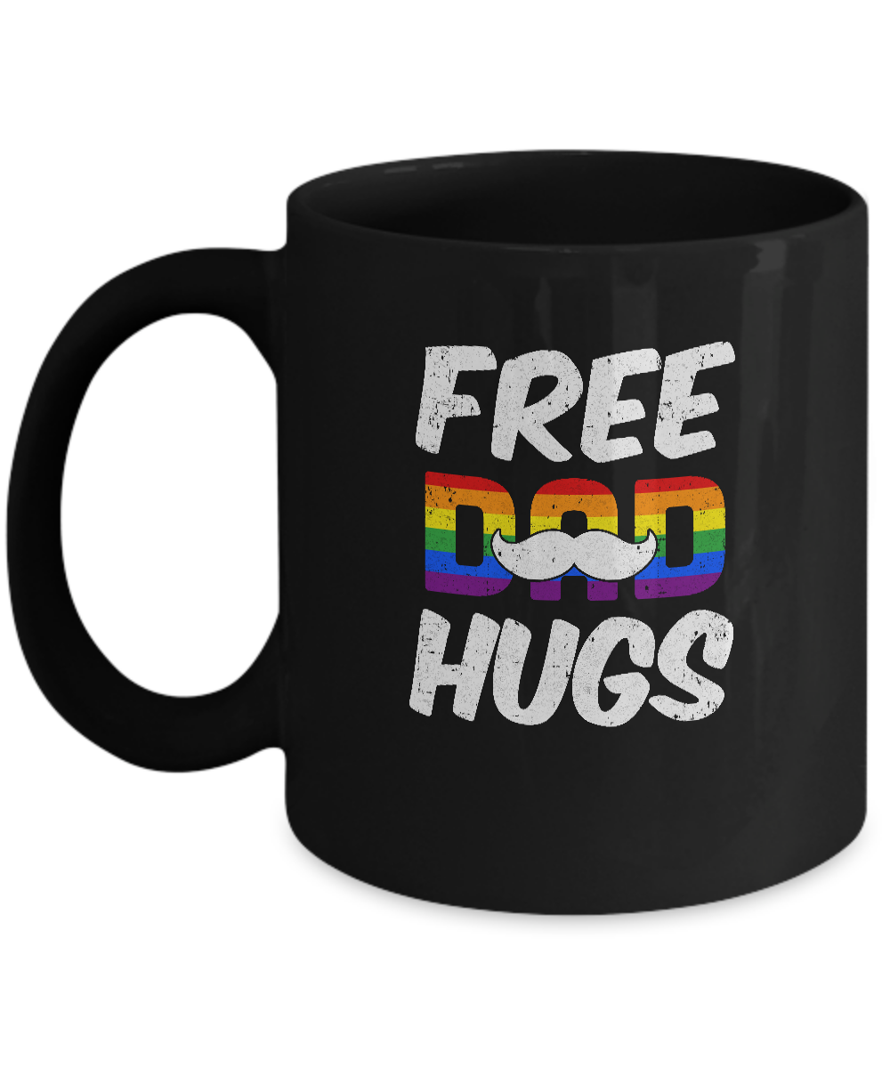 LGBT Pride Month Free Dad Hugs Mug