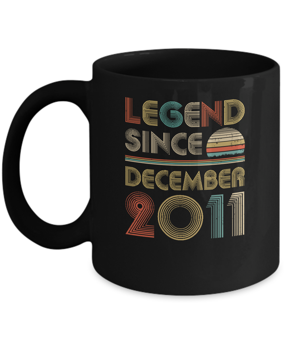 Legend Since December 2011 Vintage 11th Birthday Gifts Mug