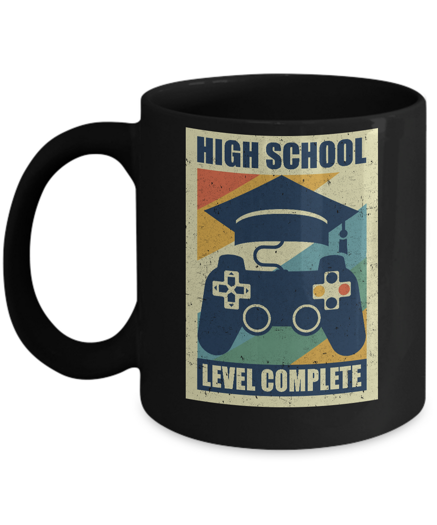 High School Graduation Video Game Gamer Gifts Mug-Coffee Mug-11oz Mug-Black