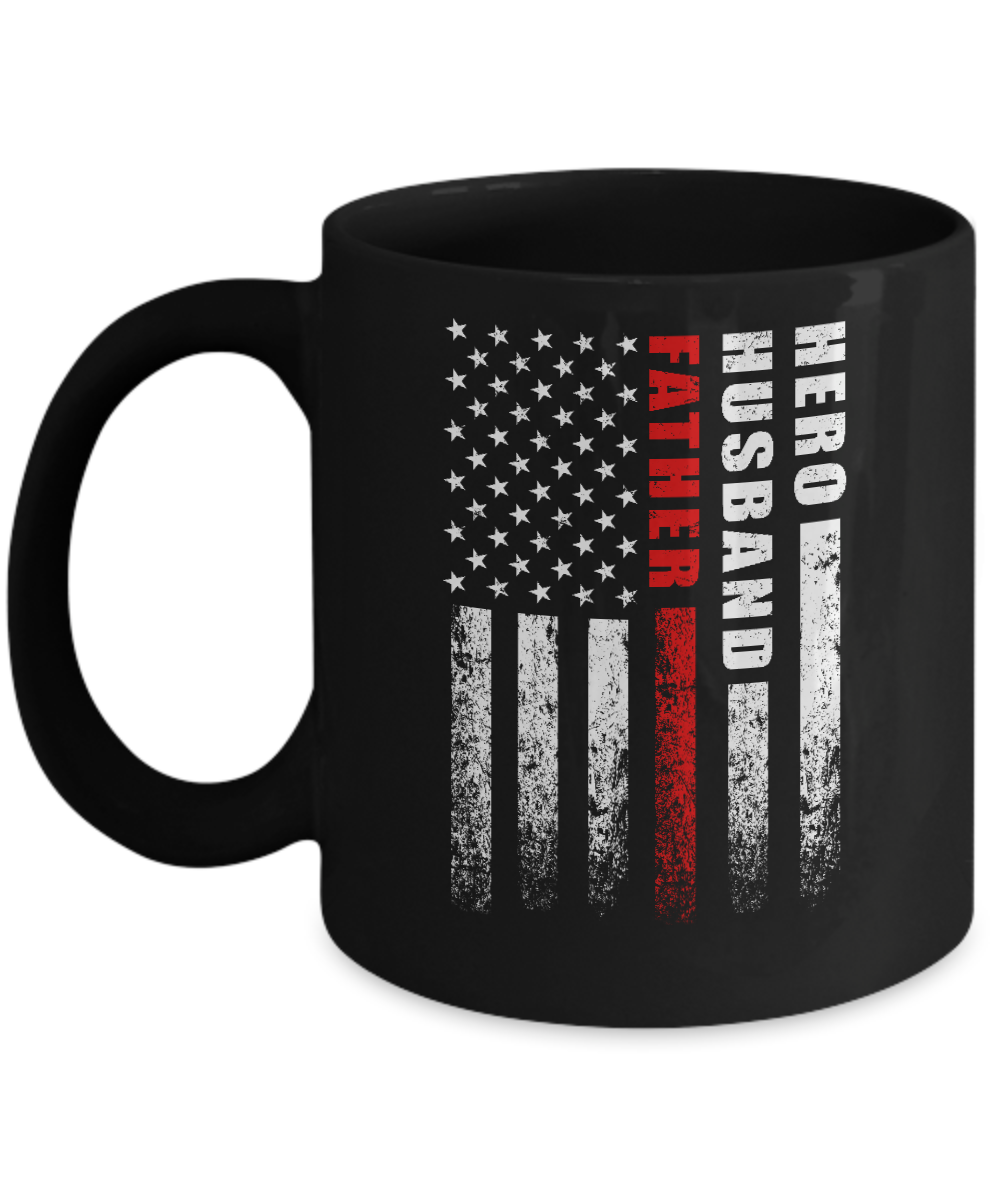 Fireman Firefighter Husband Dad Hero Fathers Day Gift Mug