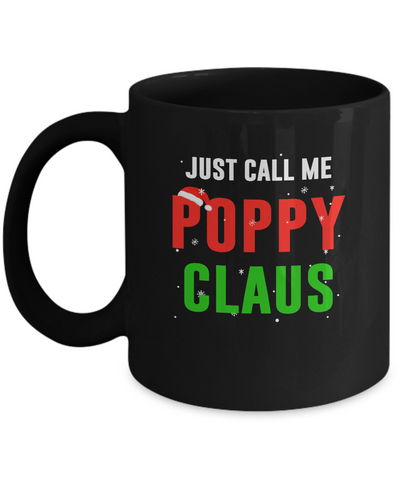Santa Poppy Claus Matching Family Christmas Pajamas Mug-Coffee Mug-11oz Mug-Black