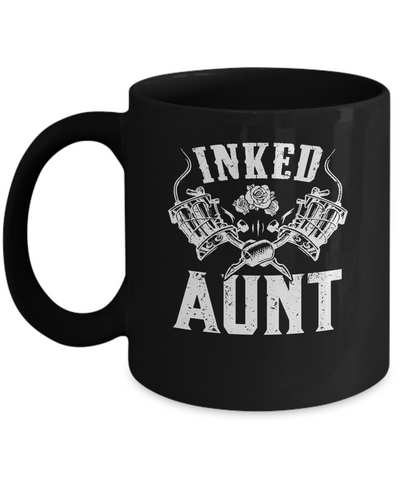 Inked Aunt Rose Tattooed Tattoos Mug-Coffee Mug-11oz Mug-Black