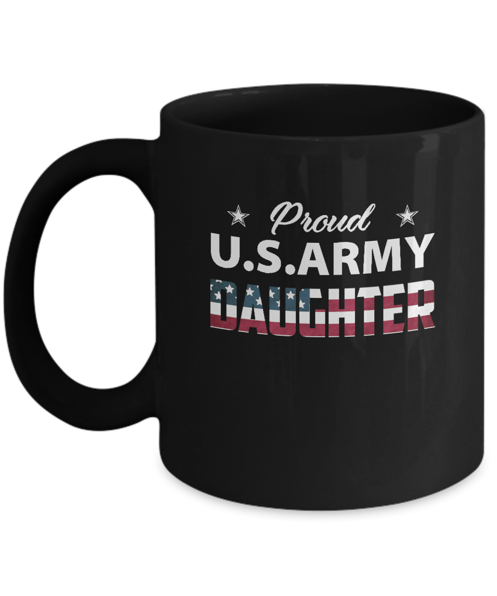 Proud Us Army Daughter Mug