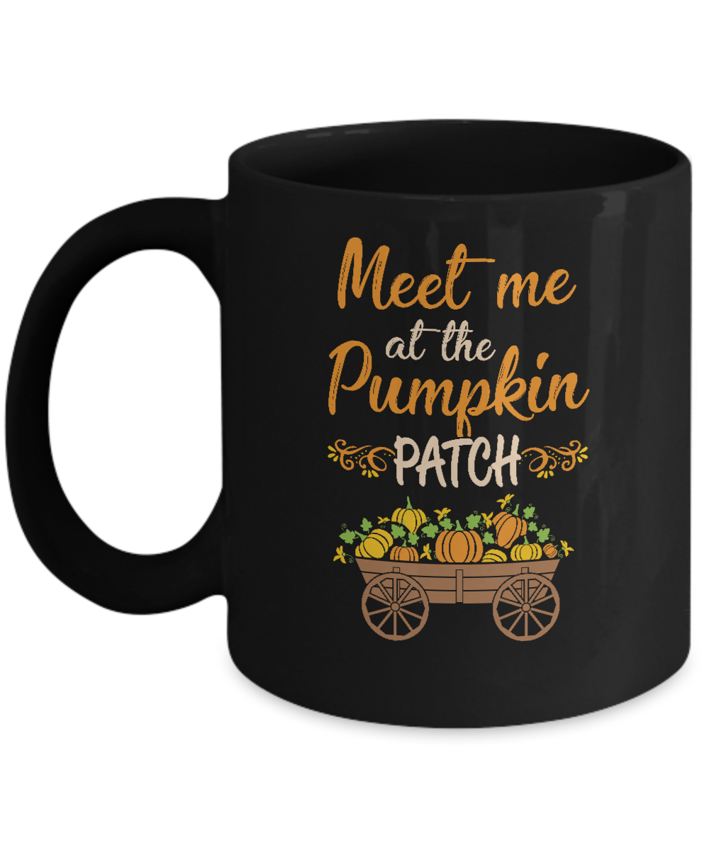 Meet Me At The Pumpkin Patch Halloween Costume Mug-Coffee Mug-11oz Mug-Black