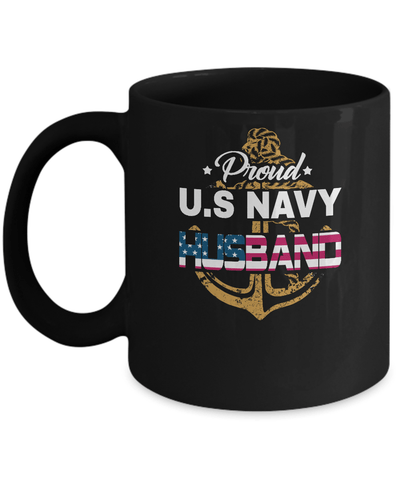 Proud US Navy Husband Mug-Coffee Mug-11oz Mug-Black