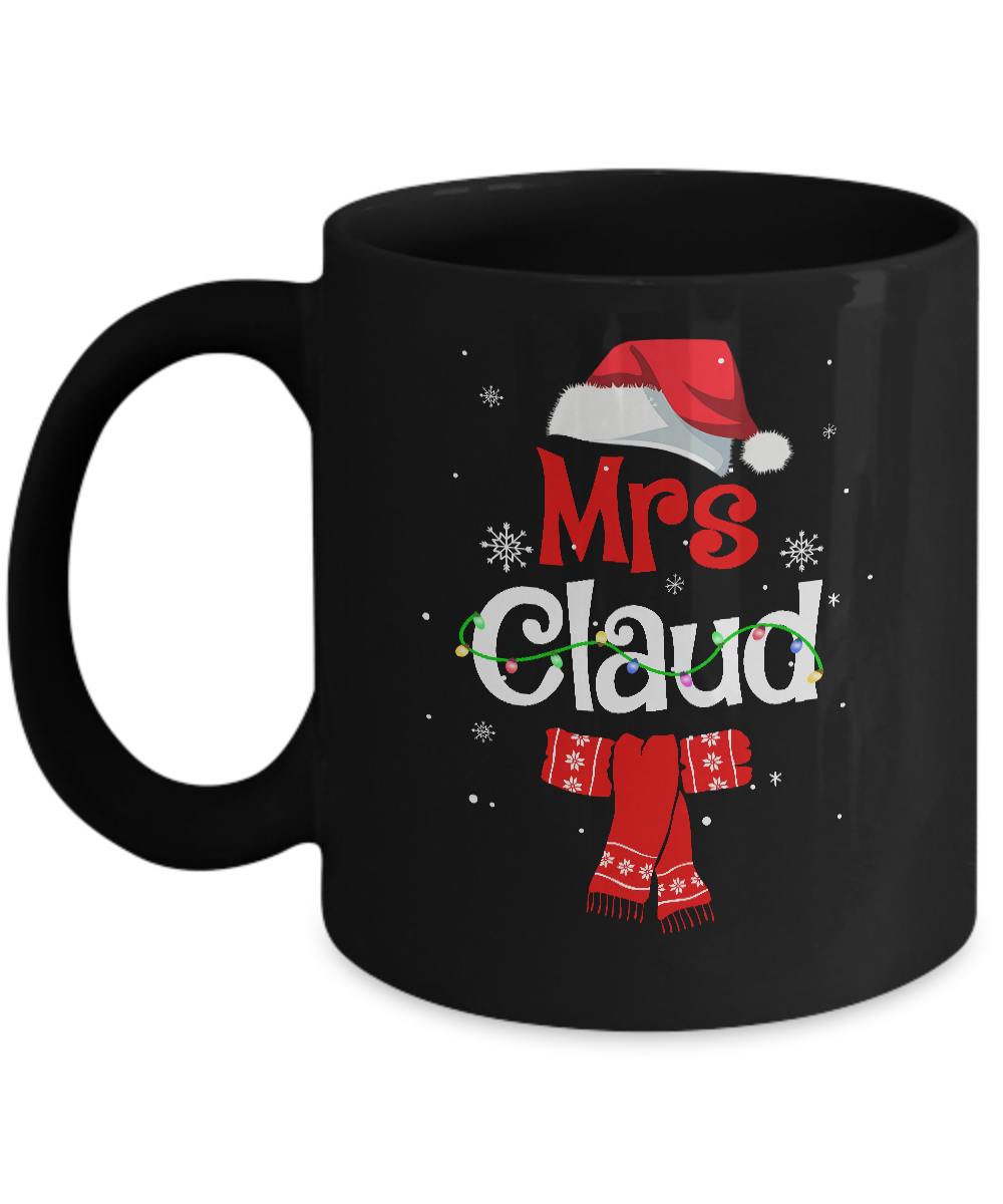 Mrs Claus Daddy Claus Mama Claus Family Pajamas Christmas Mug
