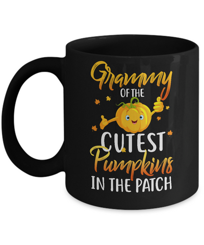 Halloween Grammy Of Cutest Pumpkins In The Patch Mug-Coffee Mug-11oz Mug-Black