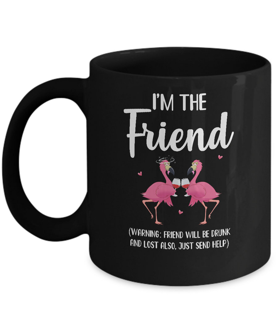 If I Lost Or Drunk Please Return To Friend Flamingo Mug-Coffee Mug-11oz Mug-Black