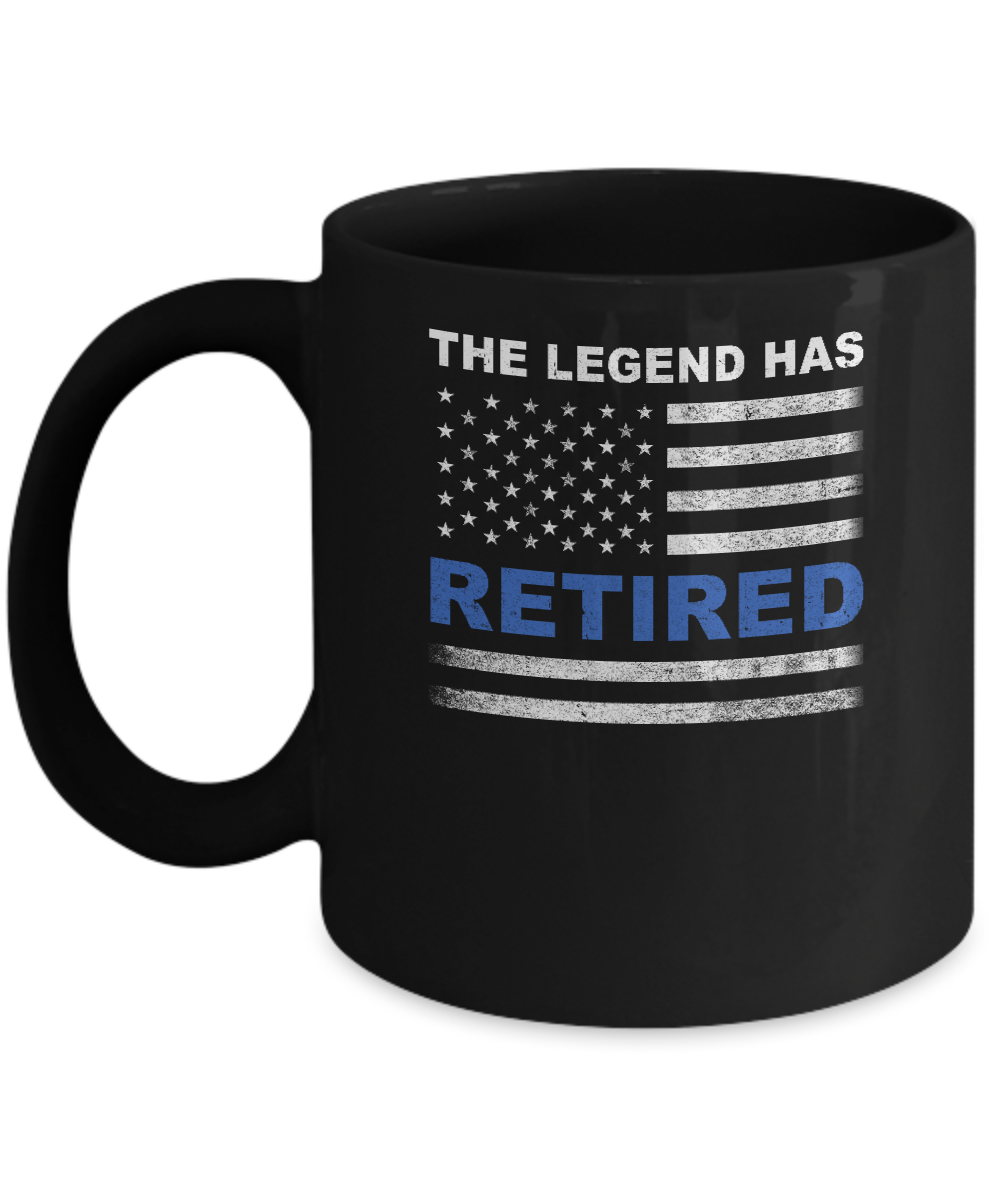 The Legend Has Retired Police Officer Retirement Gift Mug