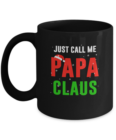 Santa Papa Claus Matching Family Christmas Pajamas Mug-Coffee Mug-11oz Mug-Black