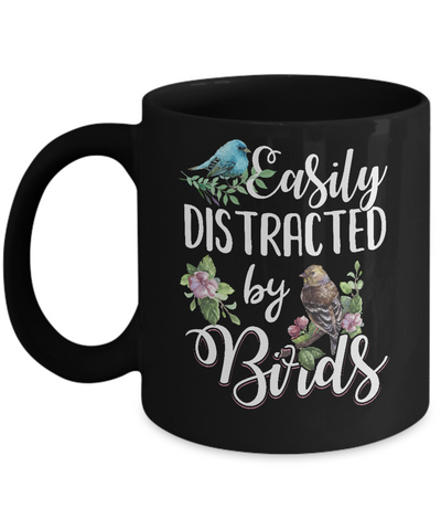 Easily Distracted By Birds Mug-Coffee Mug-11oz Mug-Black